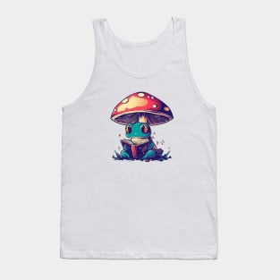 Funny reading frog Tank Top